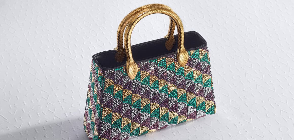 Mary Katrantzou Makes Her Bvlgari Bag Debut With The Calla